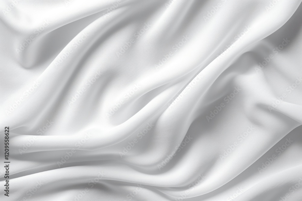 Obraz premium White simple fabric texture backgrounds silk monochrome