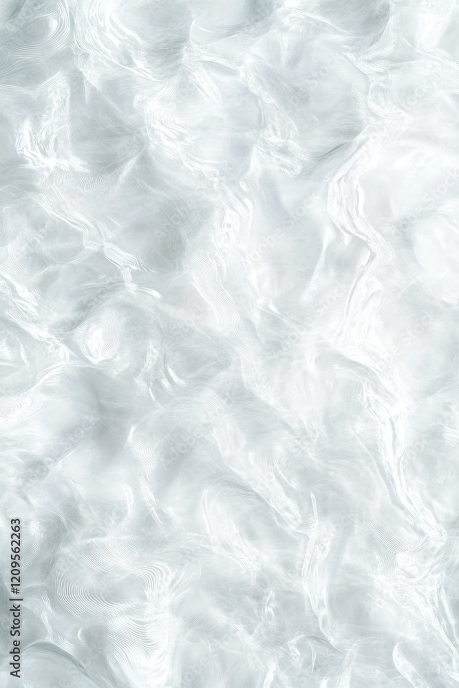Obraz premium Abstract white water texture background with ripples and waves ideal for banners, posters, web designs, and spa concepts in a serene environment