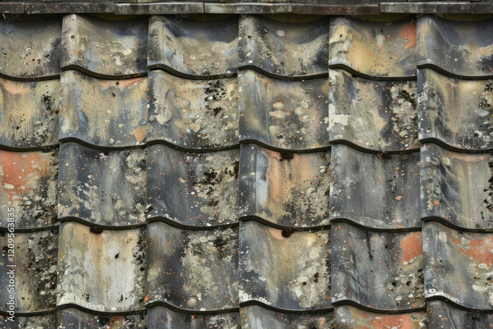 Photo of Very old japanese roof pattern. Background texture for backdrops or mapping Photo of Very old japanese roof pattern. Background texture for backdrops or mapping
