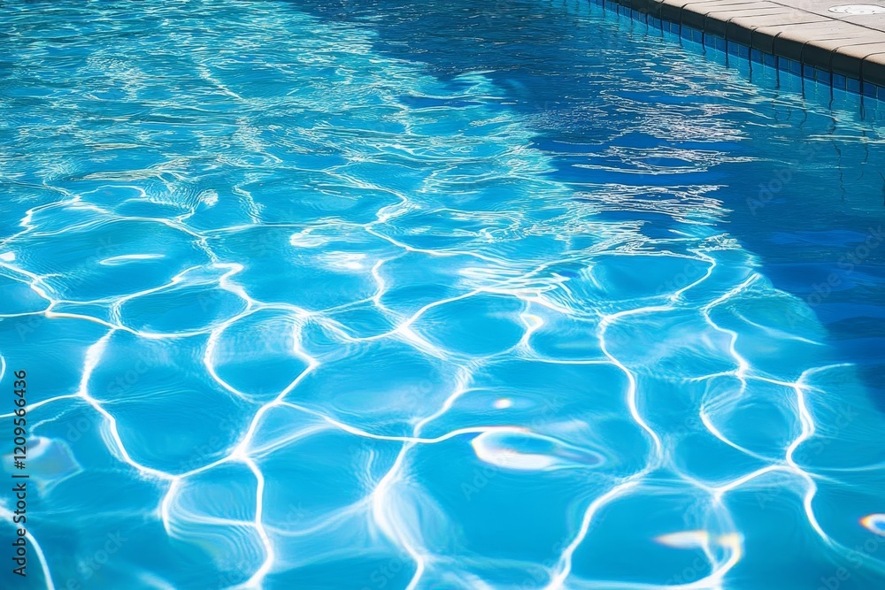 Obraz premium Blue water with ripples on the surface