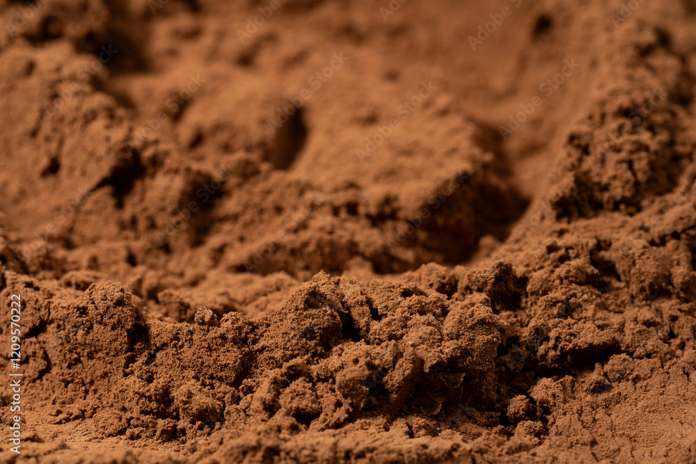 Cocoa powder pile close-up, rotation. Pastry chef. Brown cocoa powder texture circle rotation close-up. Chocolate
Cocoa powder pile close-up, rotation. Pastry chef. Brown cocoa powder texture circle rotation close-up. Chocolate
