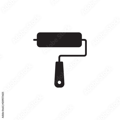 Paint icon vector. paint brush sign and symbol. paint roller icon vector