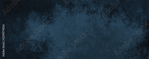 A Subdued Abstract Navy Blue Texture with Soft Transitions and Artistic Weathered Details
