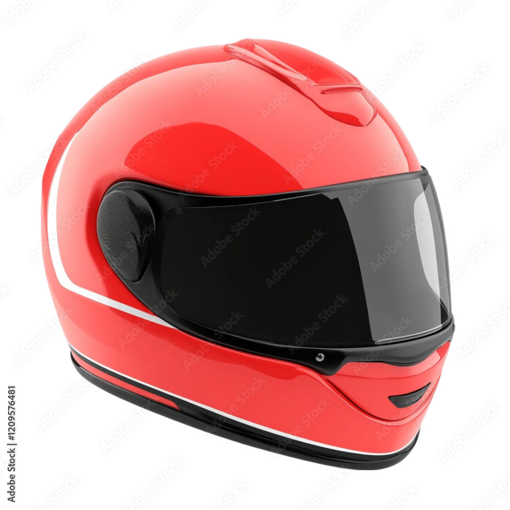 Red Motorcycle Helmet Safety Gear Racing Sport Red Motorcycle Helmet Safety Gear Racing Sport