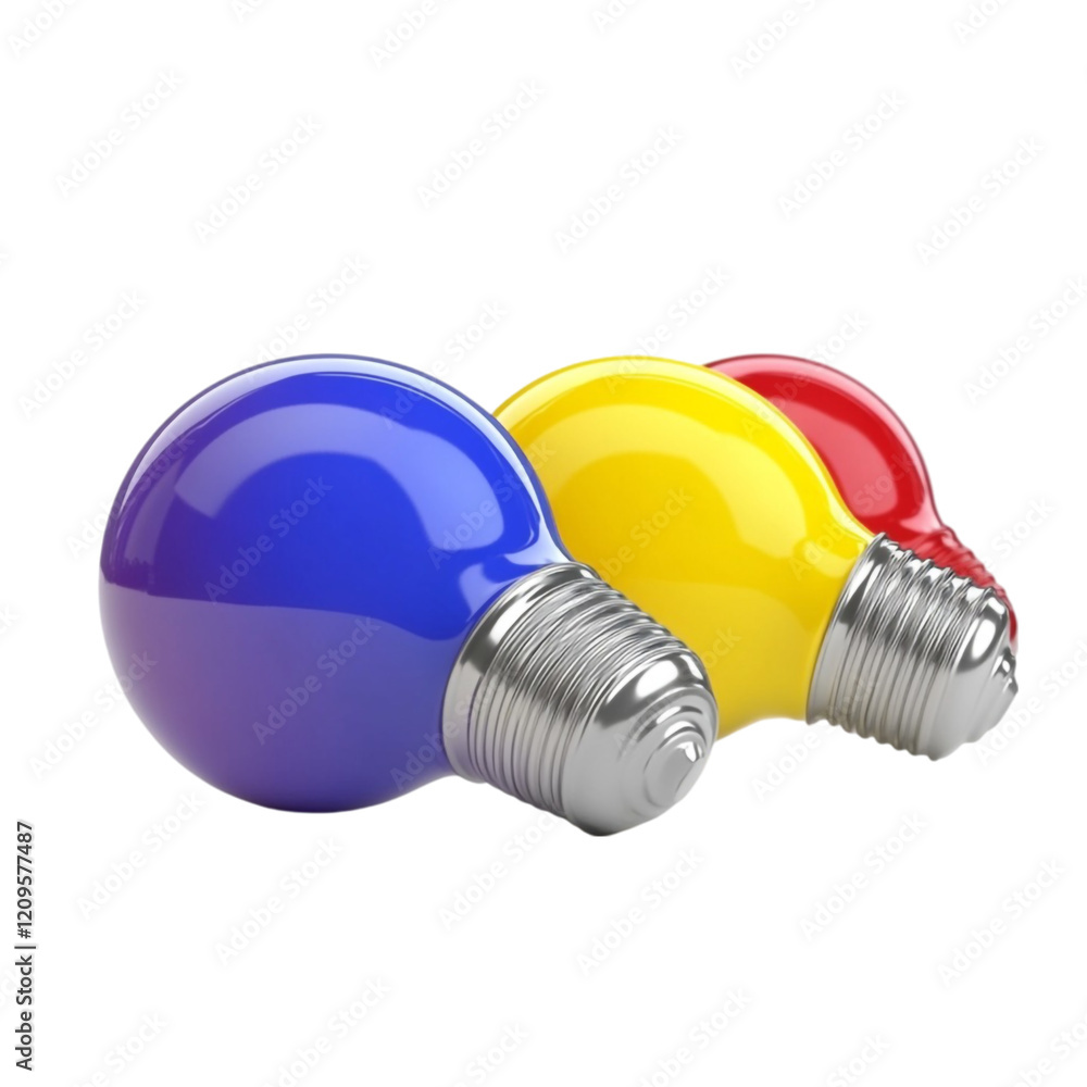Colorful Light Bulbs Ideas Innovation Creativity, Colorful Light Bulbs Ideas Innovation Creativity,