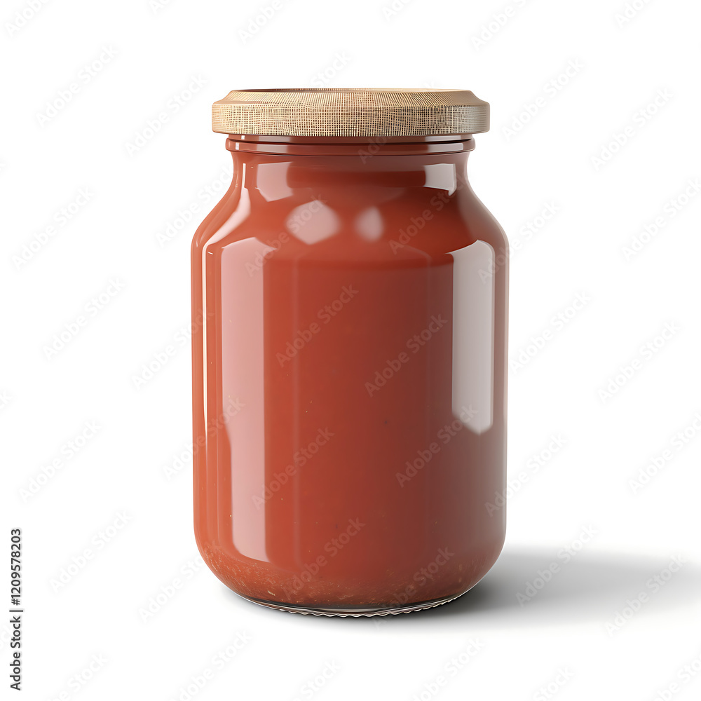 jar of rich red pasta sauce with wooden lid, showcasing glossy finish and vibrant color. Perfect for culinary use or food photography jar of rich red pasta sauce with wooden lid, showcasing glossy finish and vibrant color. Perfect for culinary use or food photography