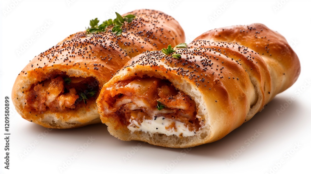Delicious Buffalo Chicken Stuffed Bread Rolls Delicious Buffalo Chicken Stuffed Bread Rolls