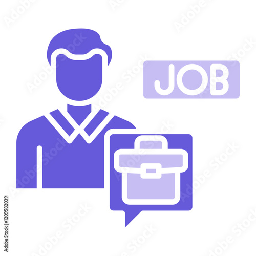 Job Seeker Male Icon