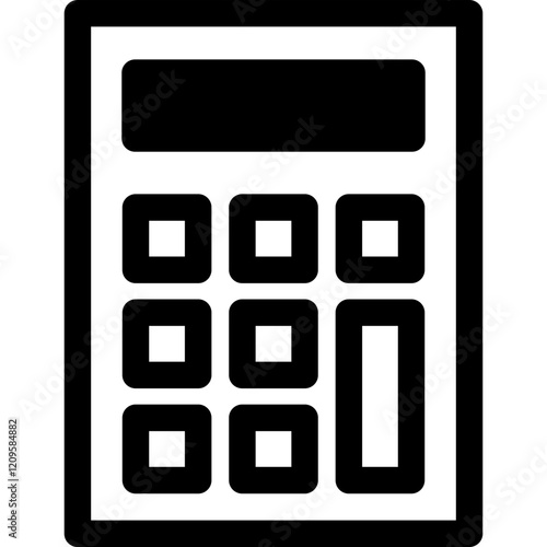 Calculator mixed icon