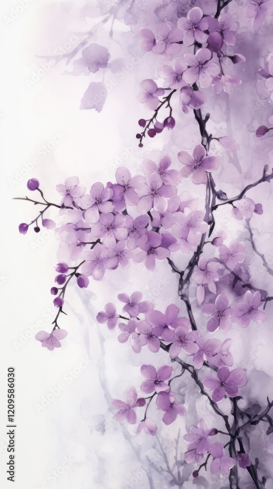 Obraz premium Blossom flower nature purple