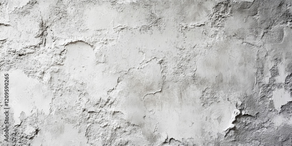 Fototapeta premium Textured grey stucco wall background with varied surfaces and depth, featuring a light grunge effect, ideal for rustic design and copy space.