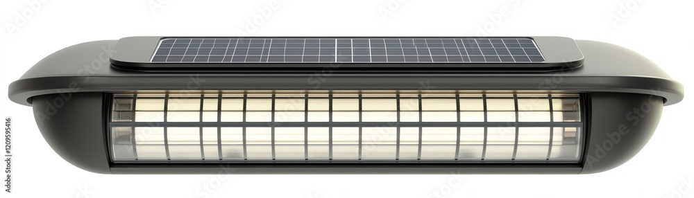 Solar-powered insect repeller device, white isolate background Solar-powered insect repeller device, white isolate background