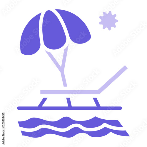 Sun Lounger Icon