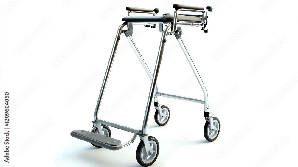 Mobility aid on white isolated background for seniors and disabled individuals. Mobility aid on white isolated background for seniors and disabled individuals.