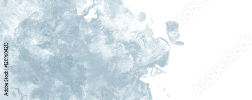 A Light and Elegant Abstract Design Featuring Cool Blues and Wintery Faded Details
