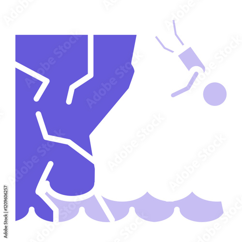 Cliff Diving Icon