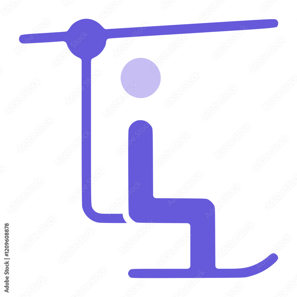 Zip Lining Icon Zip Lining Icon