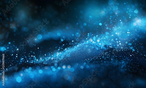 Wallpaper Mural Sparkling Blue Glitter Background with Bokeh Light Effects and Glowing Highlights for Festive Celebrations Holiday Designs and Luxury Art Concepts Torontodigital.ca