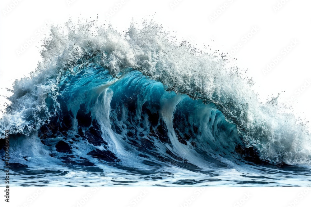 Isolated wave symbolizes the force of nature. Isolated wave symbolizes the force of nature.