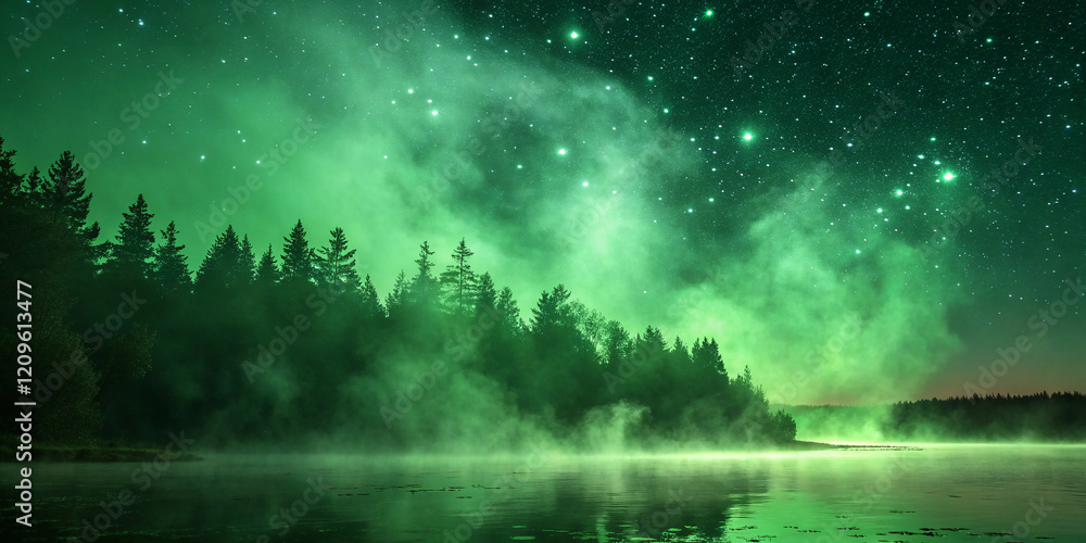 An Engaging Green Smoke Background for Creative Projects An Engaging Green Smoke Background for Creative Projects