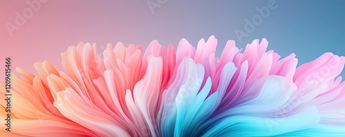 Starburst watercolor concept. Colorful flower petals creating an abstract artistic background.