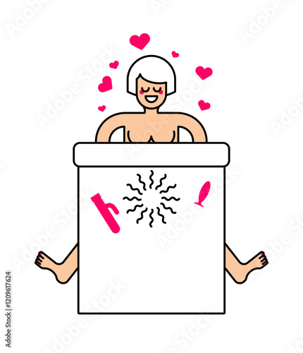 Girl masturbates under clothes. Woman caresses herself on the bed. Concept self-gratification