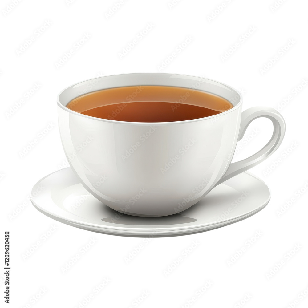Tea Time Elegant Cup Still Life on transparent background. Tea Time Elegant Cup Still Life on transparent background.