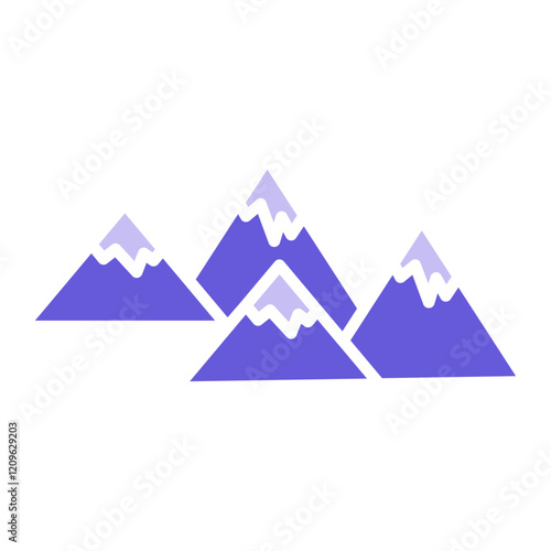 Hills Landscape Icon