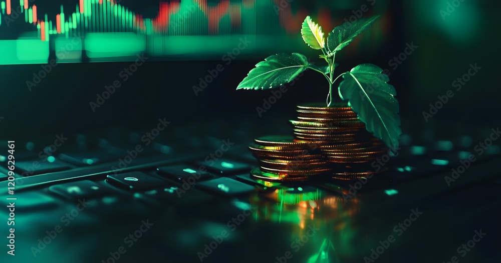 Fototapeta premium Investment background