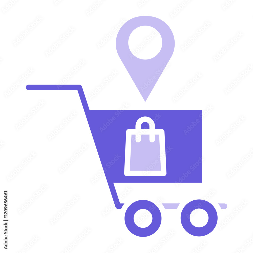 Obraz premium Shopping Destination Icon