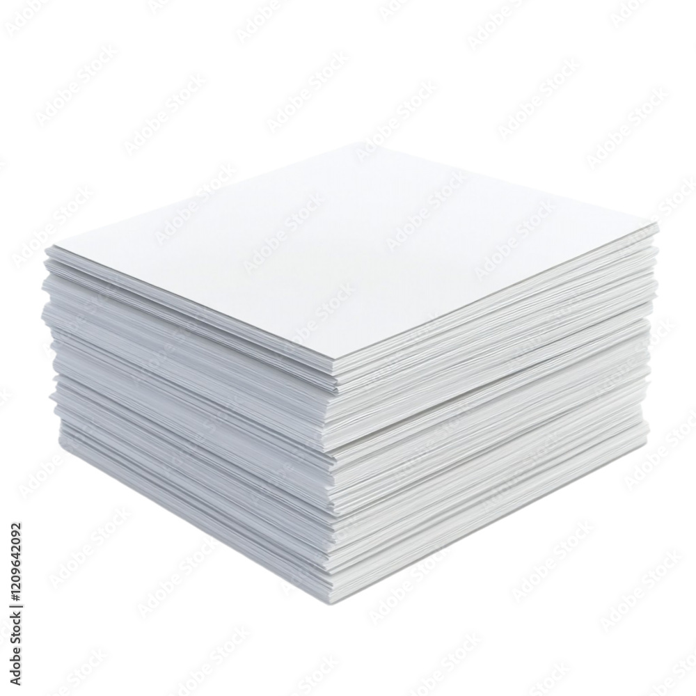 Stack of white paper sheets printing paper office supplies blank pages Stack of white paper sheets printing paper office supplies blank pages