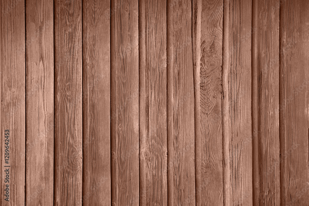 Fototapeta premium Mocha mousse wooden surface. Color of 2025 year