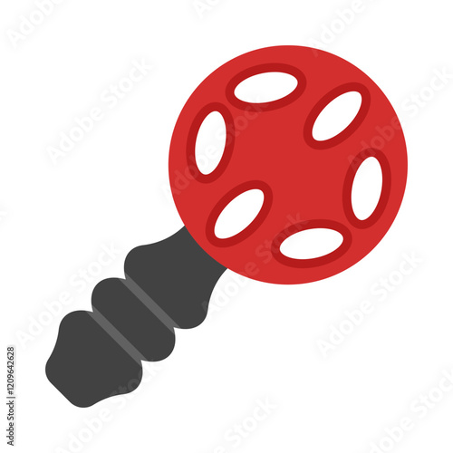 Rattle flat icon