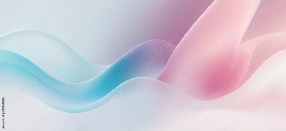 Fototapeta premium fondo abstracto de ondas en tonos pastel