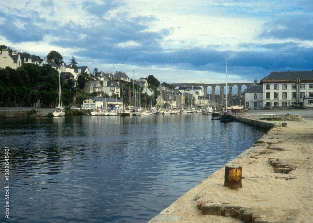 Obraz premium Morlaix, Finistère, 29, Bretagne, France