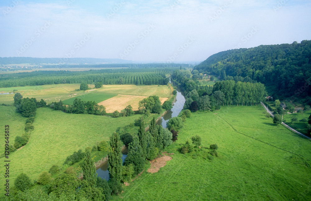 Naklejka premium Vallée de la Risle, 27, Eure, France