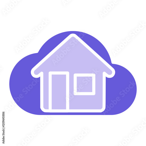Cloud House Icon