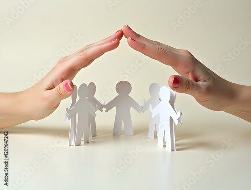 Protecting People Group Unity Safety Concept Image