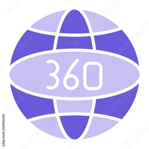 360 Degrees Icon