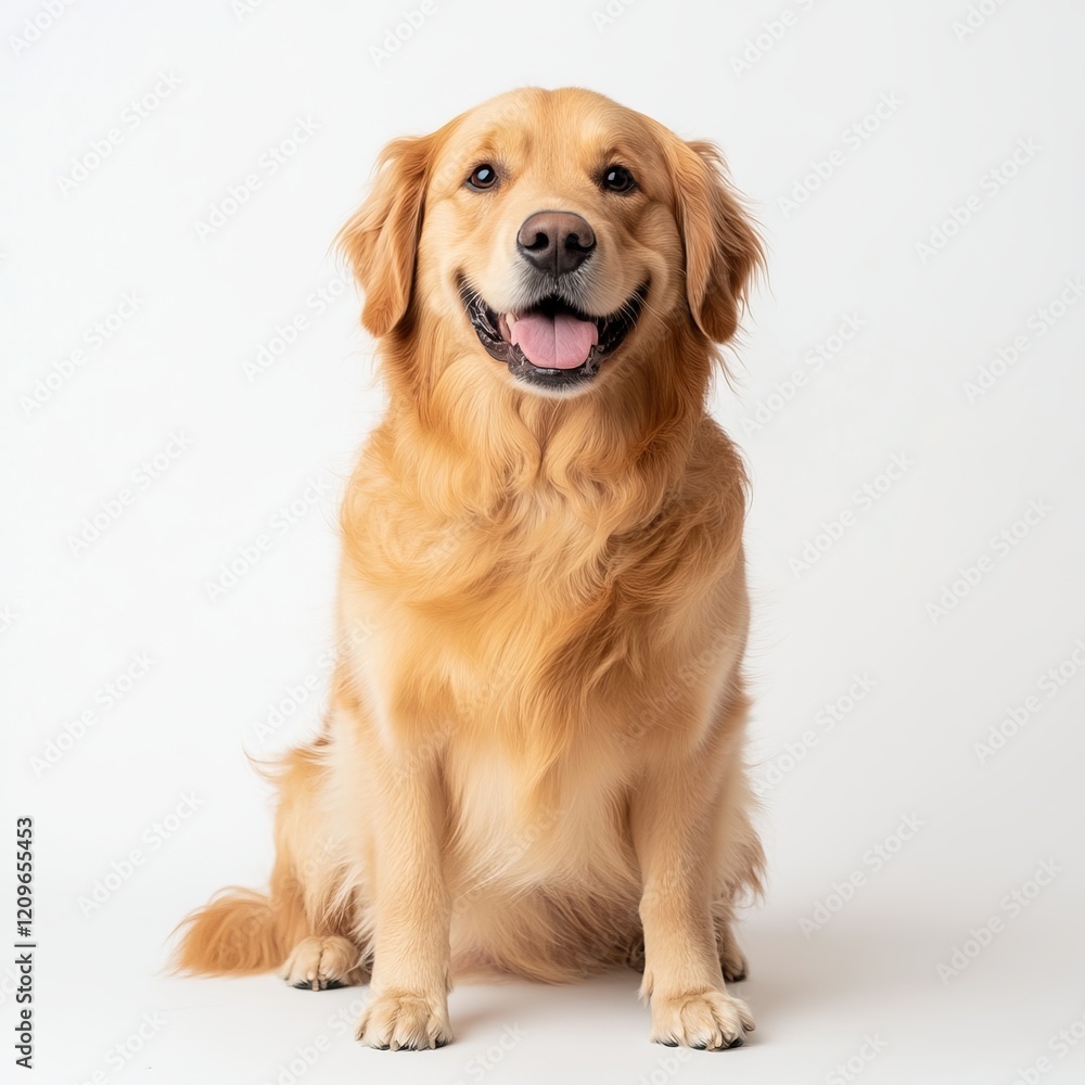 Golden Retriever Portrait - A Joyful Canine Companion Golden Retriever Portrait - A Joyful Canine Companion