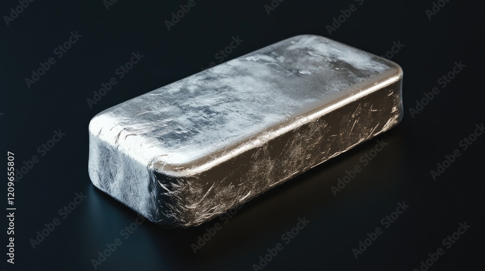 Silver Bullion Bar 1000 Grams High Purity Silver on Dark Background Ideal for Investment and Financial Imagery Silver Bullion Bar 1000 Grams High Purity Silver on Dark Background Ideal for Investment and Financial Imagery