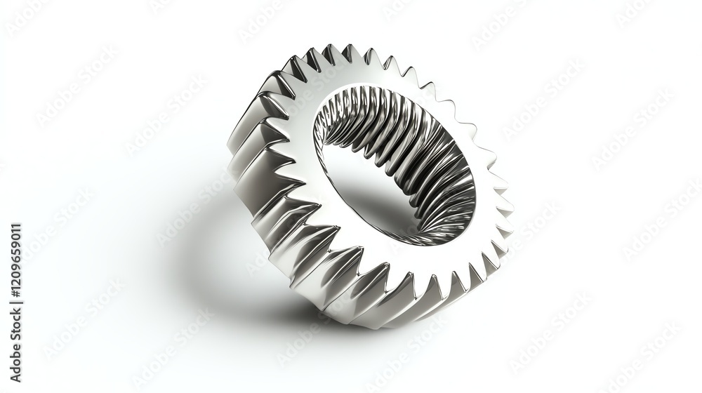 Metal gear on white isolated background. Metal gear on white isolated background.