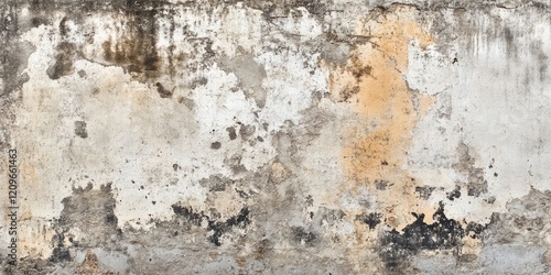 Wallpaper Mural Grungy concrete wall texture with faded beige, gray and black patches creating a weathered effect, ideal for background or design use. Torontodigital.ca