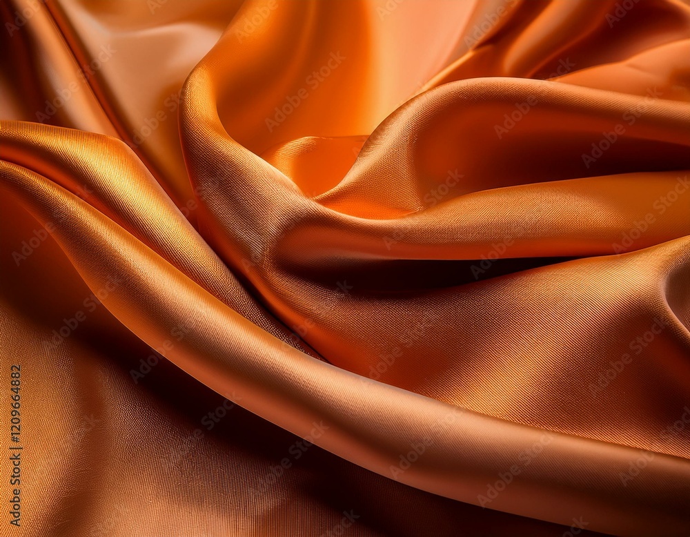 Fototapeta premium a soft Satin Texture in orange Colors.