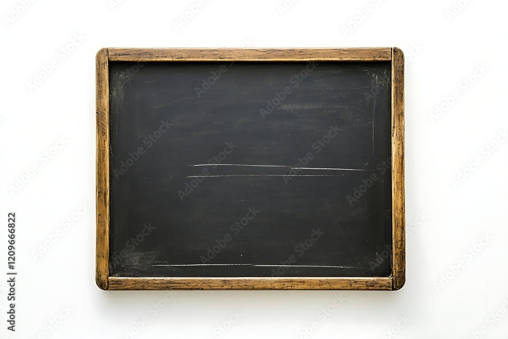Fototapeta premium Minimalist Chalkboard Icon on White Background