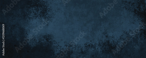 A Contemporary Abstract Canvas Featuring Subdued Blue Hues with Dynamic Depth and Artistic Grunge Textures
