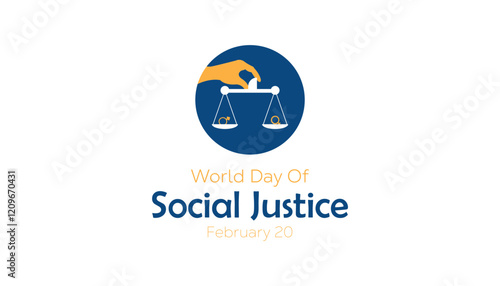 February is World Day of Social Justice. Vector template Design for banner, greeting card, poster, prints, social media post ,flyer , T shirt with background. Free Download February is World Day of Social Justice. Vector template Design for banner, greeting card, poster, prints, social media post ,flyer , T shirt with background. - GFXLoad