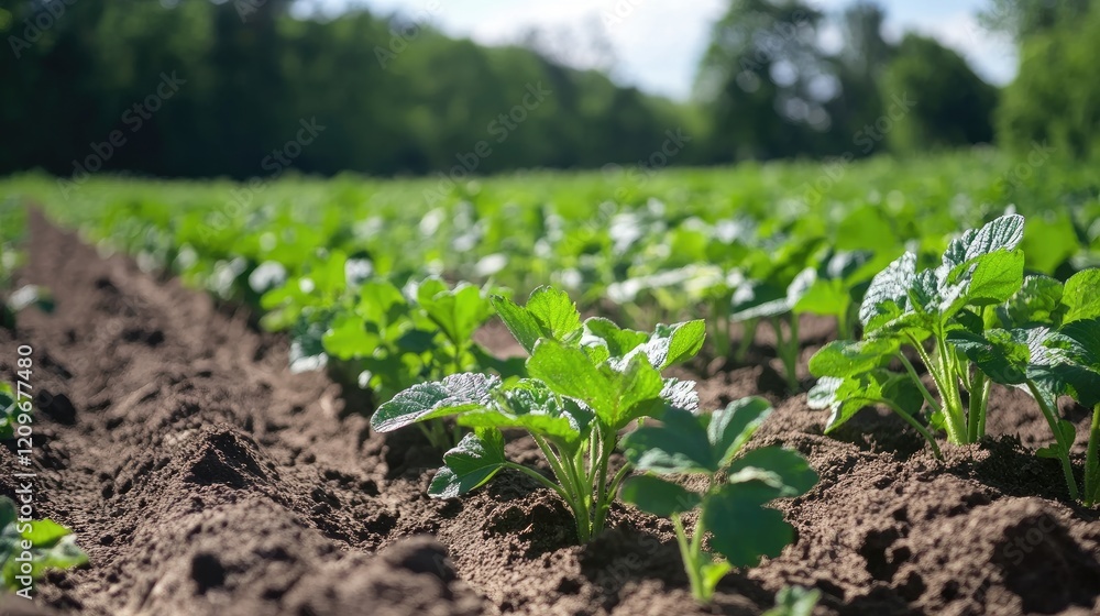 © BlockBrushstrokes - Strawberry Planting and Cultivation Practices in Lush Open Fields Under Bright Natural Light © BlockBrushstrokes - Strawberry Planting and Cultivation Practices in Lush Open Fields Under Bright Natural Light