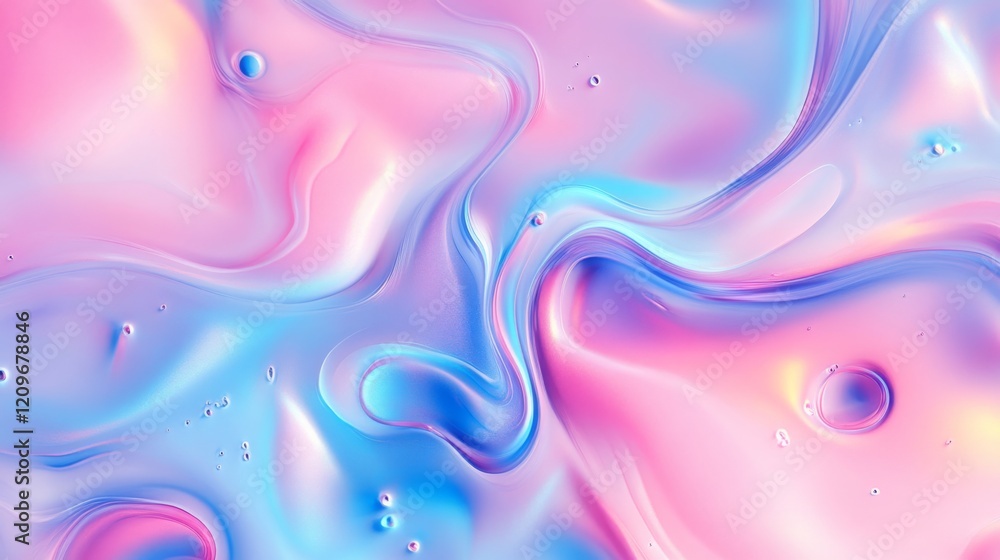 Obraz premium Bright gradient background in pastel pink and blue tones