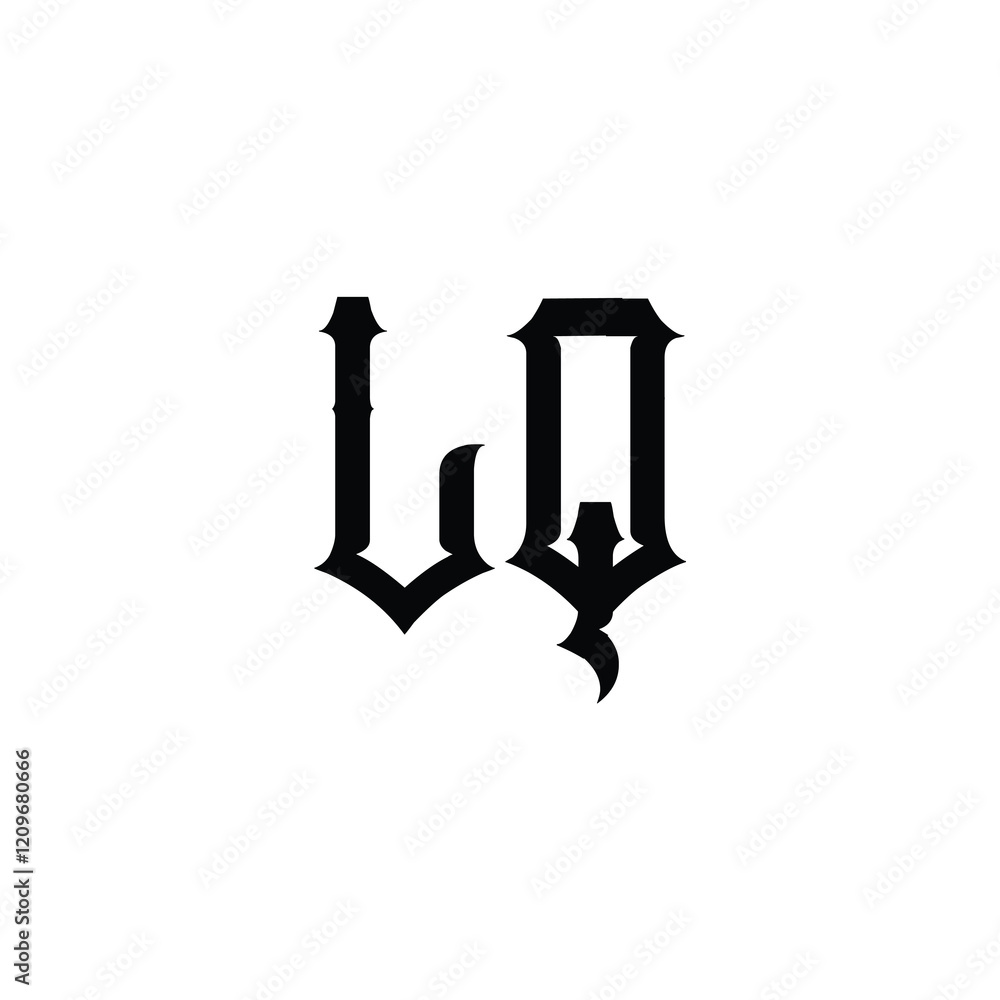 LQ monogram logo design letter text name symbol monochrome logotype alphabet character simple logo LQ monogram logo design letter text name symbol monochrome logotype alphabet character simple logo